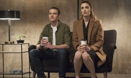 Figure 3: Sam (Ben Rosenfield) and Tracey (Madeline Zima) as pseudo-viewers in Twin Peaks (2017)