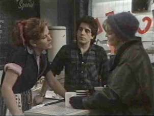 Confrontation in the café. Confrontation in the café.