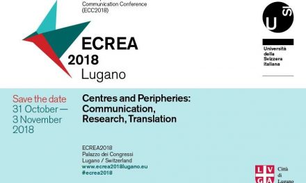 CfP: ECREA 2018, 7th European Communication Conference (ECC) “Centres and Peripheries: Communication, Research, Translation”, Oct 31-Nov 3, 2018 @ Università della Svizzera italiana, Lugano, SUI. Deadline: Feb 28, 2018.