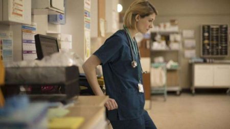Sister Cath Hardacre becomes Dr Alison Sutton in Trust Me (BBC 2017)