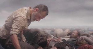 Fig. 1: In his delirium, Rick has visions of the death of everyone