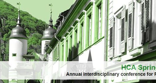 CfP: HCA Spring Academy, March 23-27, 2020 @ Heidelberg University (GER) Deadline: Nov 15, 2019.