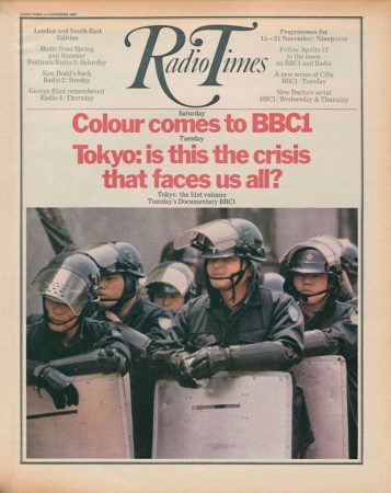 The Radio Times announces the first week of BBC1 colour TV