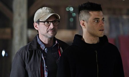 Fig. 1: Christina Slater as ‘Mr. Robot’ and Rami Malek as ‘Elliot’